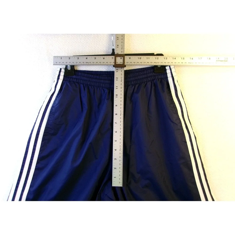 Adidas Vintage Navy Blue 3-Stripe Wind Track Pants Mens Medium‎ AUZ001 01/02